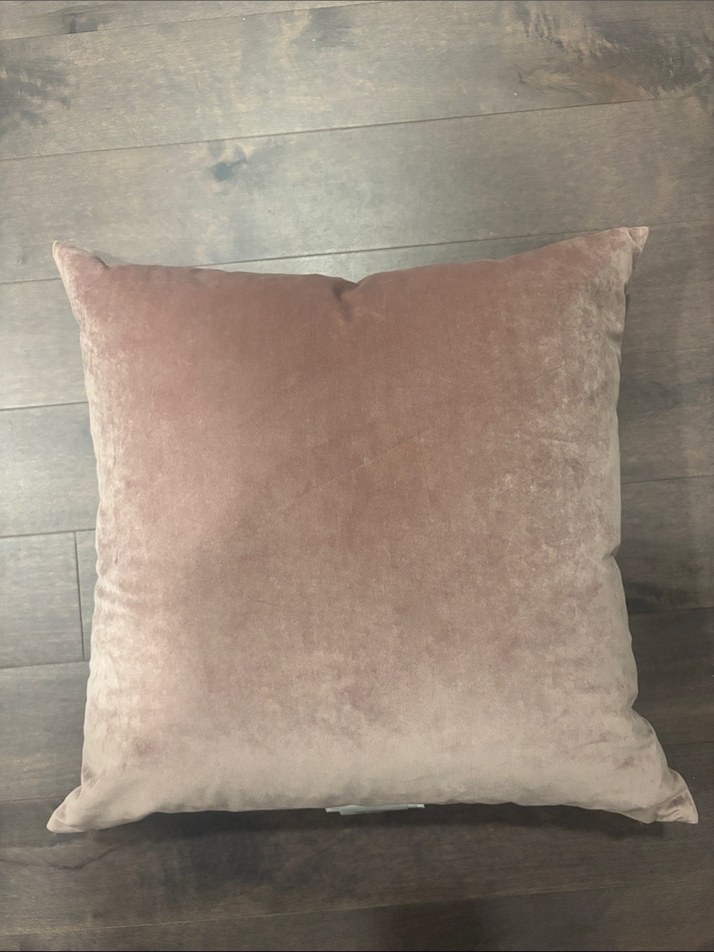 Bed Bath & Beyond Velvet Square Throw Pillow in Dusty Mauve